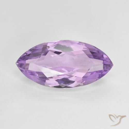 5.48ct 자연스러운 미디엄 바이올렛 자수정, 보석, VS