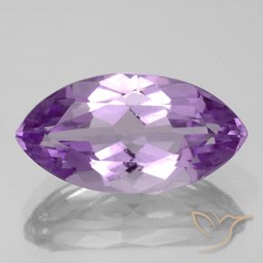 5.66ct 자연스러운 분홍빛이 도는 보라색 자수정, 보석, VS-SI