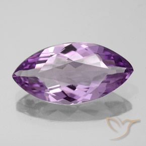 4.24ct 자연스러운 미디엄 핑크빛이 도는 바이올렛 자수정, 보석, VS