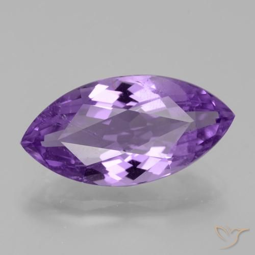 5.15ct 자연스러운 미디엄 바이올렛 자수정, 보석, VS-SI