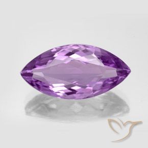 7.16ct 자연스러운 미디엄 퍼플리쉬 바이올렛 자수정, 보석, VVS-VS