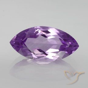 6.27ct 자연스러운 미디엄 퍼플리쉬 바이올렛 자수정, 보석, VVS-VS
