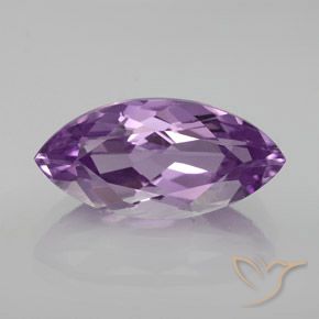7.67ct 자연스러운 라이트 미디엄 바이올렛 자수정, 보석, VVS-VS
