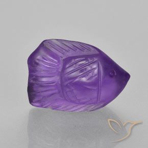 6.35ct 자연스러운 미디엄 바이올렛 자수정, 팬시한, 투명한