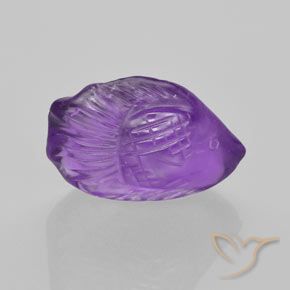 7.22ct 자연스러운 미디엄 바이올렛 자수정, 팬시한, 투명한