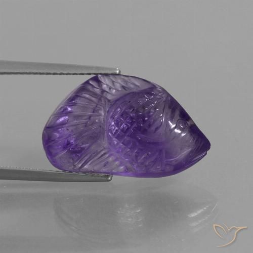 10.58ct 자연스러운 미디엄 바이올렛 자수정, 팬시한, 투명한