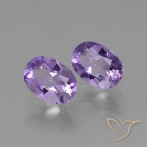 1.43캐럿 천연 미디엄 바이올렛 아메시스트 보석, 타원형 컷, 7.1×5.1 mm, VVS-VS