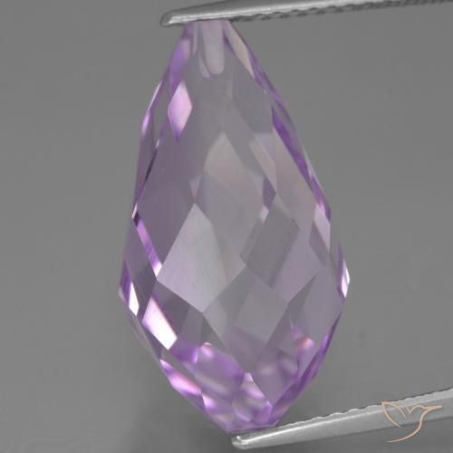 11.48ct 자연스러운 라이트 핑크빛이 도는 바이올렛 자수정, 브리올레트, VS