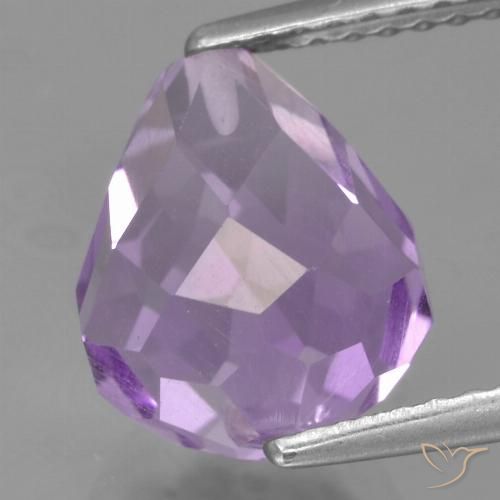 3.92ct 자연스러운 미디엄 바이올렛 자수정, 브리올레트, VS