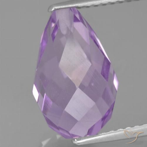 5.67ct 자연스러운 아이리스 바이올렛 자수정, 브리올레트, VS