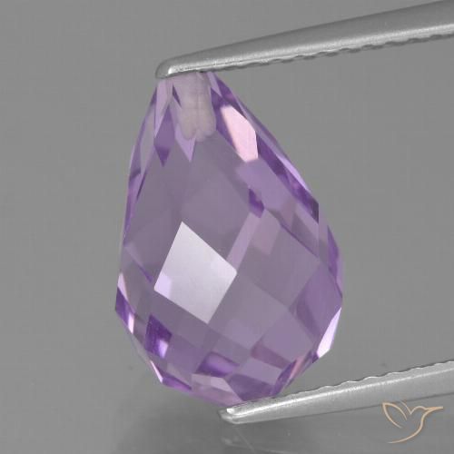 5.22ct 자연스러운 미디엄 바이올렛 자수정, 브리올레트, VS