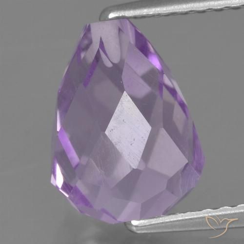 3.32ct 자연스러운 라이트 핑크빛이 도는 바이올렛 자수정, 브리올레트, VS