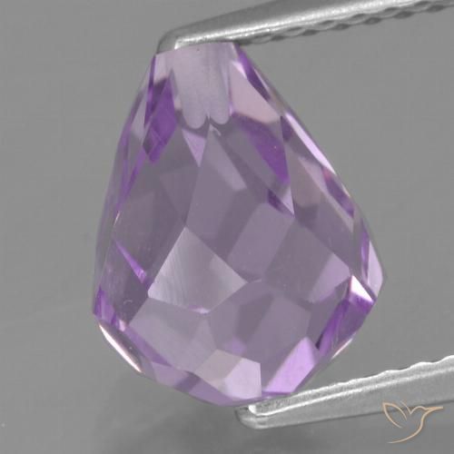 3.06ct 자연스러운 아이리스 바이올렛 자수정, 브리올레트, VS