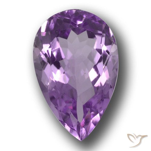 5.41ct 자연스러운 딥 퍼플리쉬 바이올렛 자수정, 배 모양, VVS