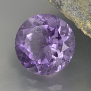 4.69캐럿 천연 바이올렛 아메시스트, 라운드 컷, 10.94 mm, VVS