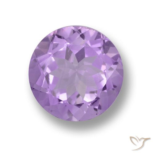 3.93ct 자연스러운 미디엄 바이올렛 자수정, 둥근, VVS-VS