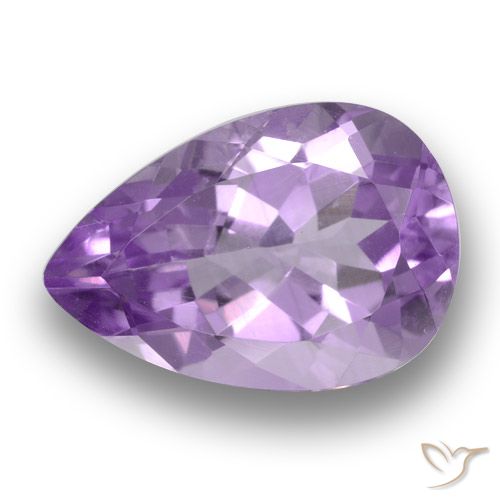 3.59ct 자연스러운 미디엄 바이올렛 자수정, 배 모양, VS