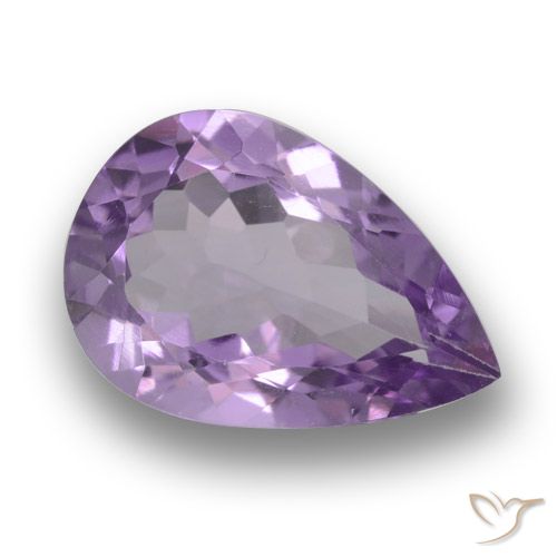 2.98ct 자연스러운 미디엄 바이올렛 자수정, 배 모양, VS