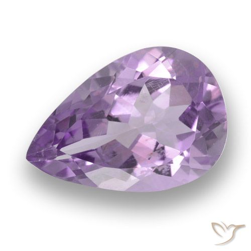3.28ct 자연스러운 아이리스 바이올렛 자수정, 배 모양, VS