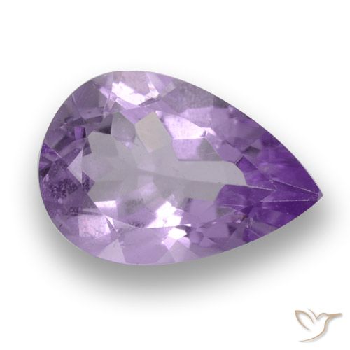 2.93ct 자연스러운 미디엄 바이올렛 자수정, 배 모양, VS
