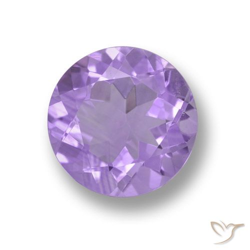 3.16ct 자연스러운 미디엄 바이올렛 자수정, 둥근, VVS-VS