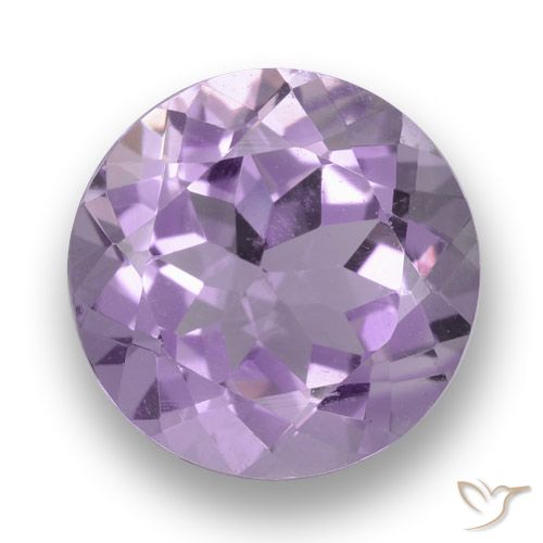 3.31ct 자연스러운 미디엄 바이올렛 핑크 자수정, 둥근, VVS