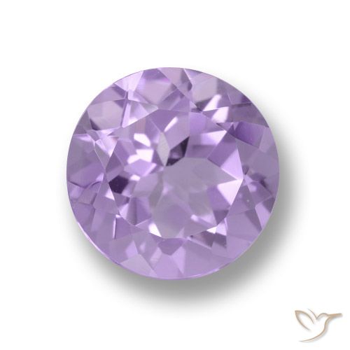 2.40ct 자연스러운 미디엄 라이트 바이올렛 자수정, 둥근, VVS