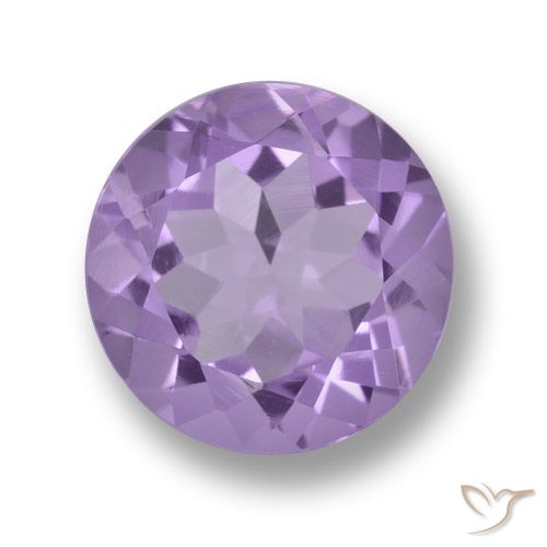 3.29ct 자연스러운 미디엄 라이트 바이올렛 자수정, 둥근, VVS