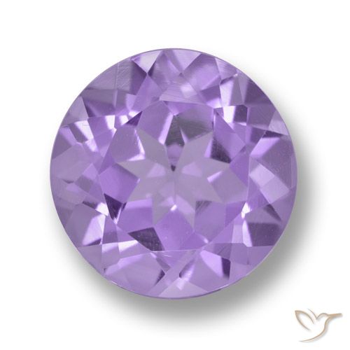 3.36ct 자연스러운 미디엄 바이올렛 자수정, 둥근, VVS