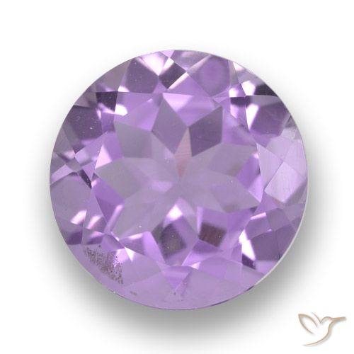 3.24ct 자연스러운 미디엄 바이올렛 자수정, 둥근, VVS