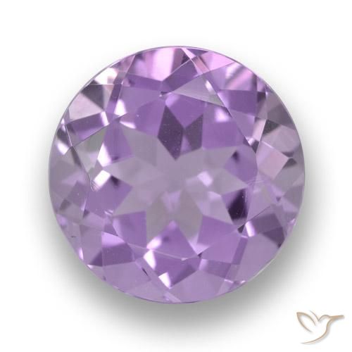 3.47ct 자연스러운 미디엄 바이올렛 자수정, 둥근, VVS