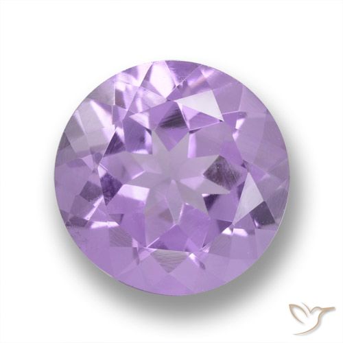 3.20ct 자연스러운 미디엄 바이올렛 자수정, 둥근, VVS