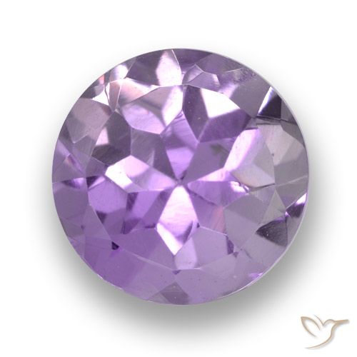 2.37ct 자연스러운 미디엄 라이트 바이올렛 자수정, 둥근, VVS-VS