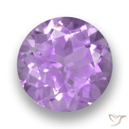 3.71ct 자연스러운 보라색 보라색 자수정, 둥근, VS