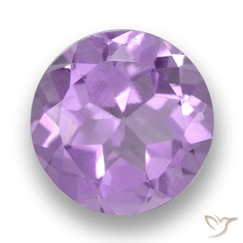 2.63ct 자연스러운 밝은 분홍빛이 도는 보라색 자수정, 둥근, VVS