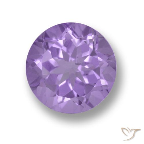 3.49ct 자연스러운 미디엄 바이올렛 자수정, 둥근, VVS