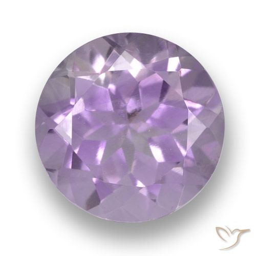 3.49ct 자연스러운 라이트 바이올렛 자수정, 둥근, VVS
