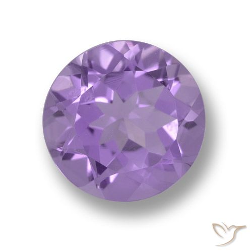 3.35ct 자연스러운 미디엄 바이올렛 자수정, 둥근, VVS-VS