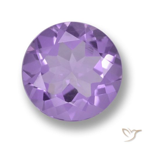 2.21ct 자연스러운 미디엄 바이올렛 자수정, 둥근, VVS