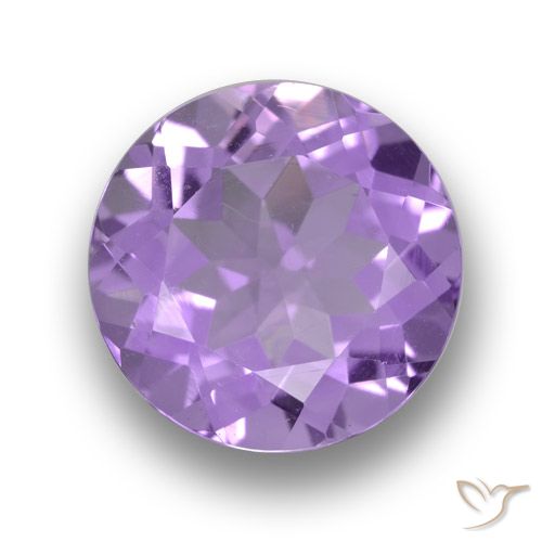 4.12ct 자연스러운 미디엄 바이올렛 자수정, 둥근, VVS-VS