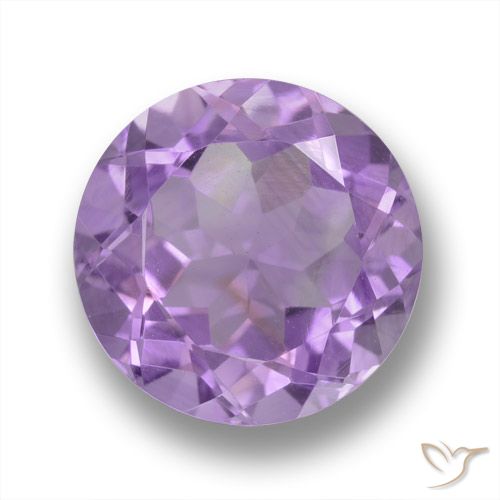 4.41ct 자연스러운 미디엄 바이올렛 자수정, 둥근, VVS-VS