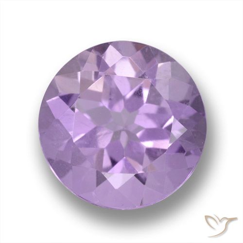 4.58ct 자연스러운 미디엄 바이올렛 자수정, 둥근, VVS-VS