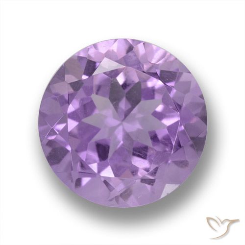 4.38ct 자연스러운 미디엄 바이올렛 자수정, 둥근, VVS-VS