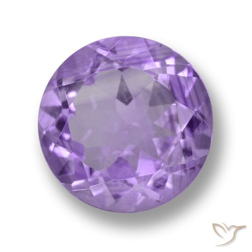 3.91ct 자연스러운 딥 바이올렛 색조 자수정, 둥근, VS