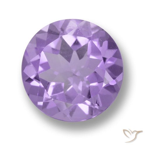 4.37ct 자연스러운 미디엄 바이올렛 자수정, 둥근, VVS-VS