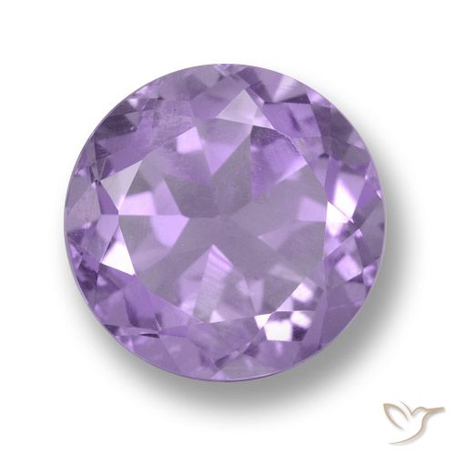 3.88ct 자연스러운 미디엄 바이올렛 자수정, 둥근, VS