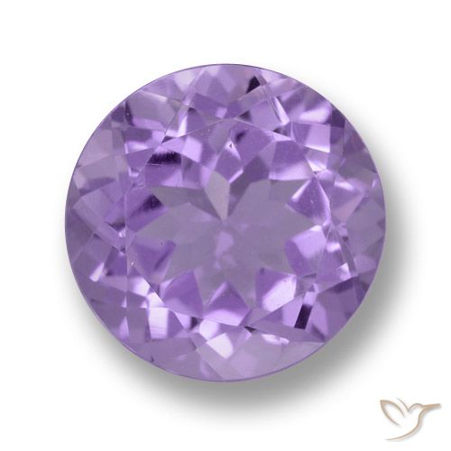 4.10ct 자연스러운 미디엄 바이올렛 자수정, 둥근, VVS-VS