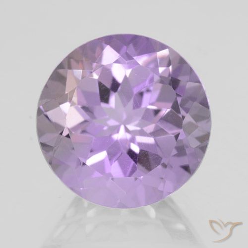 4.38ct 자연스러운 미디엄 바이올렛 자수정, 둥근, VVS-VS