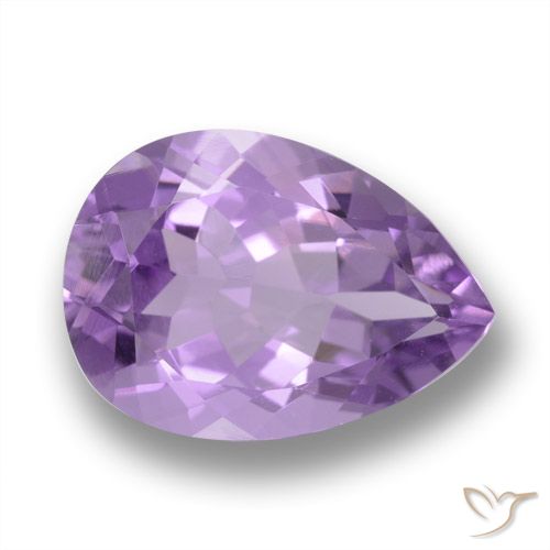 4.84ct 자연스러운 딥 바이올렛 자수정, 배 모양, VVS