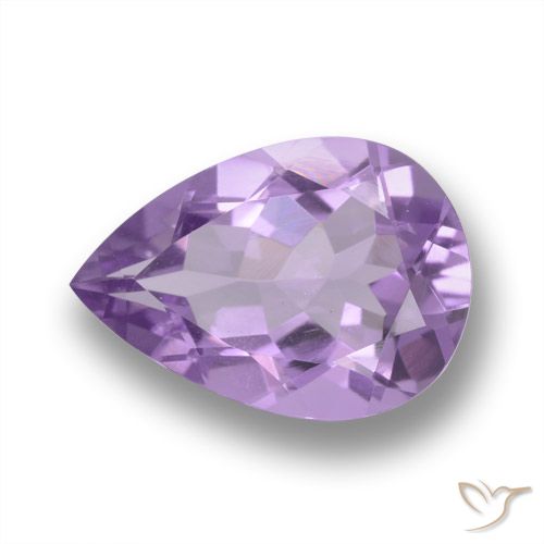 4.07ct 자연스러운 미디엄 바이올렛 자수정, 배 모양, VVS